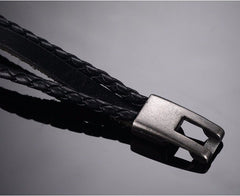 Genuine Leather Bracelet Bangle for Men and Women