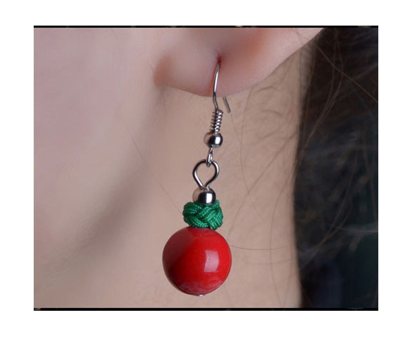 Handmade Oriental Composite Stone Earrings