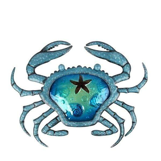 Blue Crab Metal Wall Art
