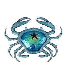 Blue Crab Metal Wall Art