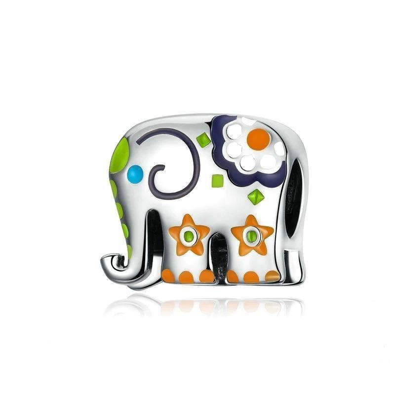 Colorful Elephant Charm