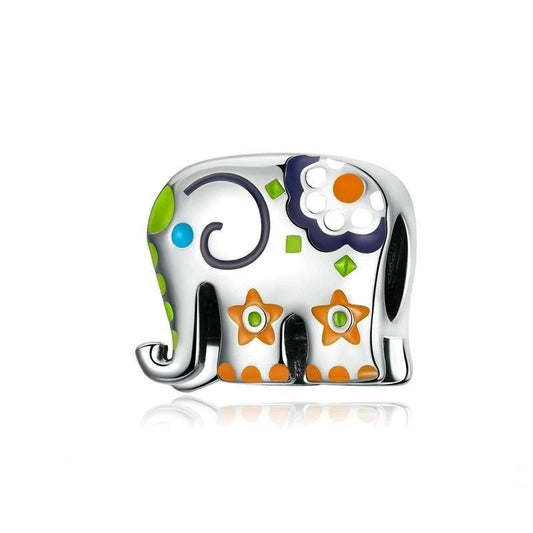 Colorful Elephant Charm
