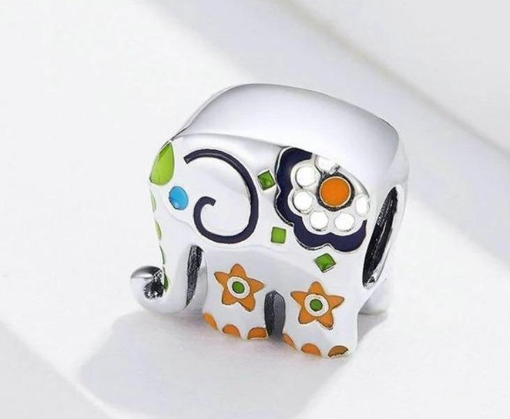 Colorful Elephant Charm