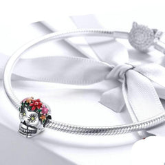 Colorful Sugar Skull Charm