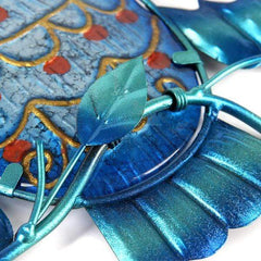 Blue Owl Metal Wall Art