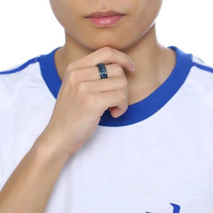 Curb Chain Mens Spinner Ring Australia