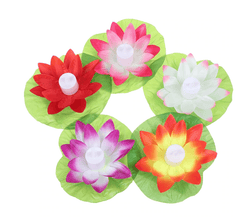 5 pcs Lotus Flower Floating Candles