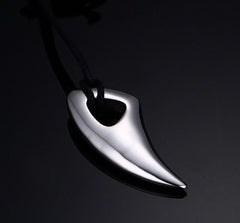 Men’s Bull Horn Necklace silver
