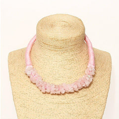 Multi-Colour Natural Stone Choker Necklace