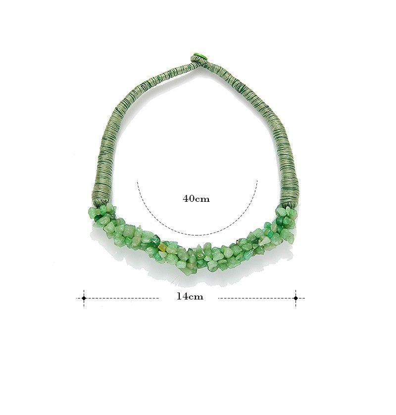 Multi-Colour Natural Stone Choker Necklace