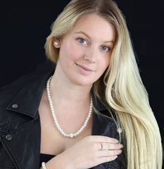 Pearl Earrings Necklace and Bracelet