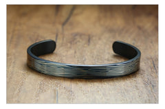 Steel Cuff Bangle Bracelet for Mens