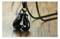 Stainless Steel Boxing Gloves Men's Necklace