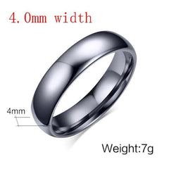 Tungsten Ring for  Men  and Women 4mm