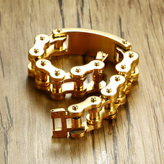 Men's Bible Cross Bike Chain  Heavy Bracelet