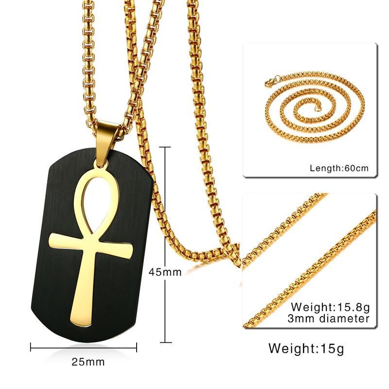 Ankh Key to Life Egyptian Cross Pendant Necklace