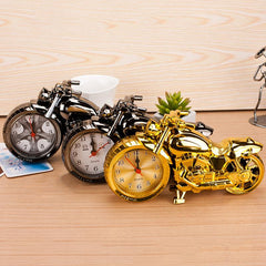 Novelty Metallic Motorcycle Alarm Clock