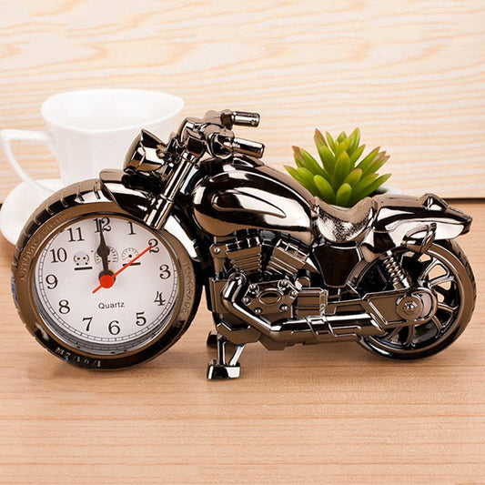 Novelty Metallic Motorcycle Alarm Clock