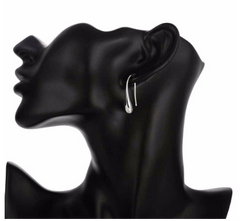 Sensual Bridal Silver Water Drop Earrings