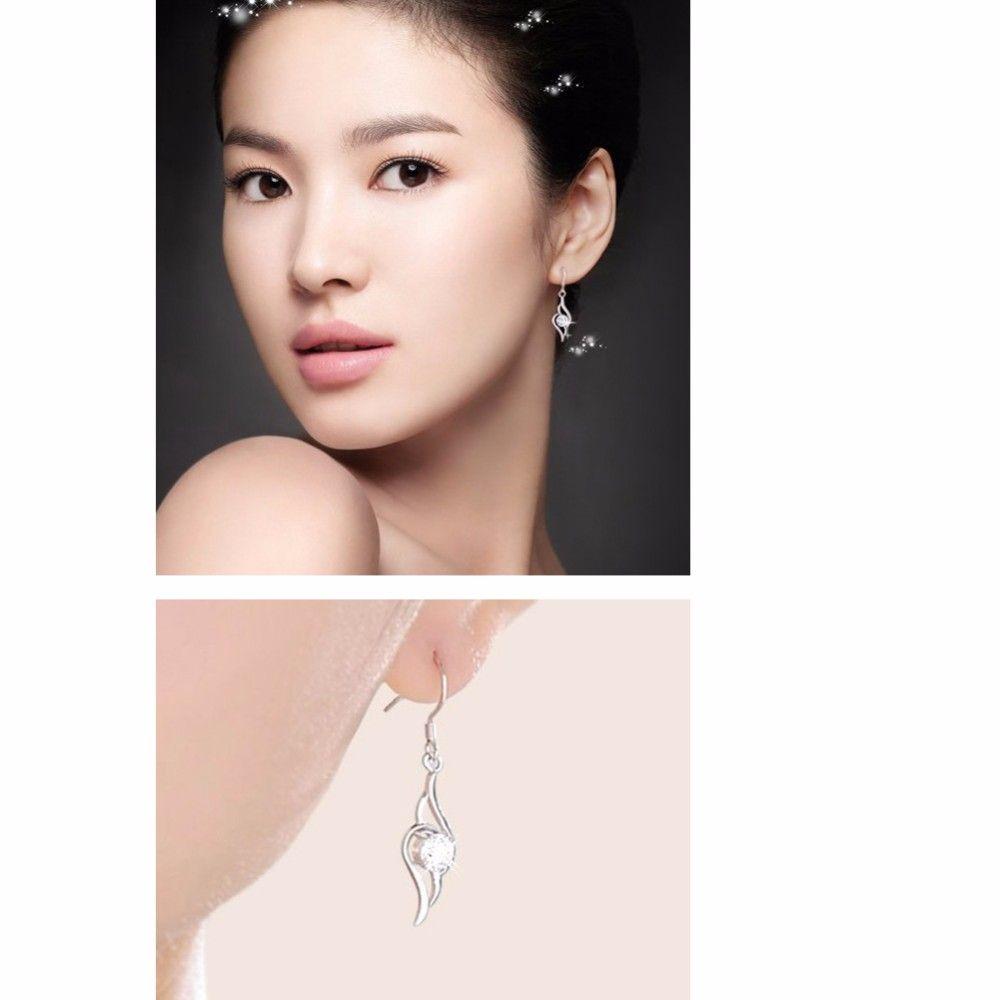 Shine Zircon Water Drop Earrings