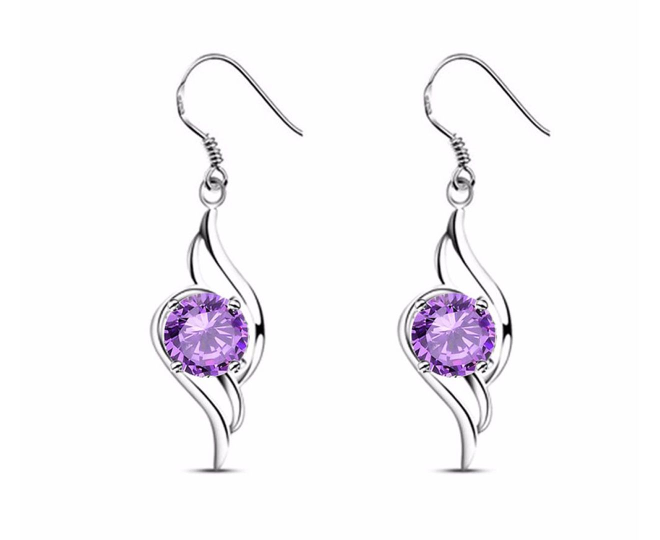 Shine Zircon Water Drop Earrings