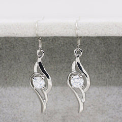 Shine Zircon Water Drop Earrings