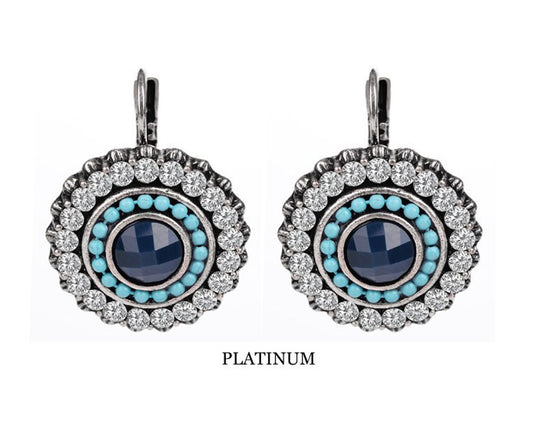 Silver Plated Crystal Drop Earrings