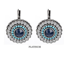 Silver Plated Crystal Drop Earrings