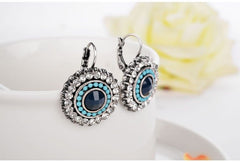Silver Plated Crystal Drop Earrings