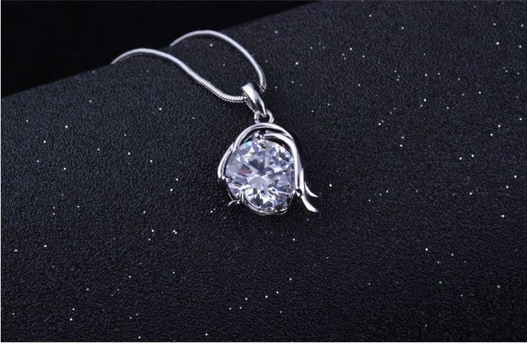 Silver Plated Engagement Pendant