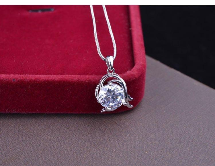 Silver Plated Engagement Pendant