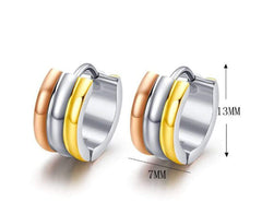 Stainless Steel Fashion women Hoop Earrings