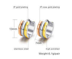 Stainless Steel Fashion Hoop Earrings