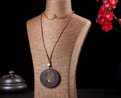 Tree of Life Wooden Pendant