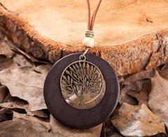Tree of Life Wooden Pendant