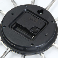 Stainless Steel Kitchen Cutlery Wall Clock with Forks and Spoons