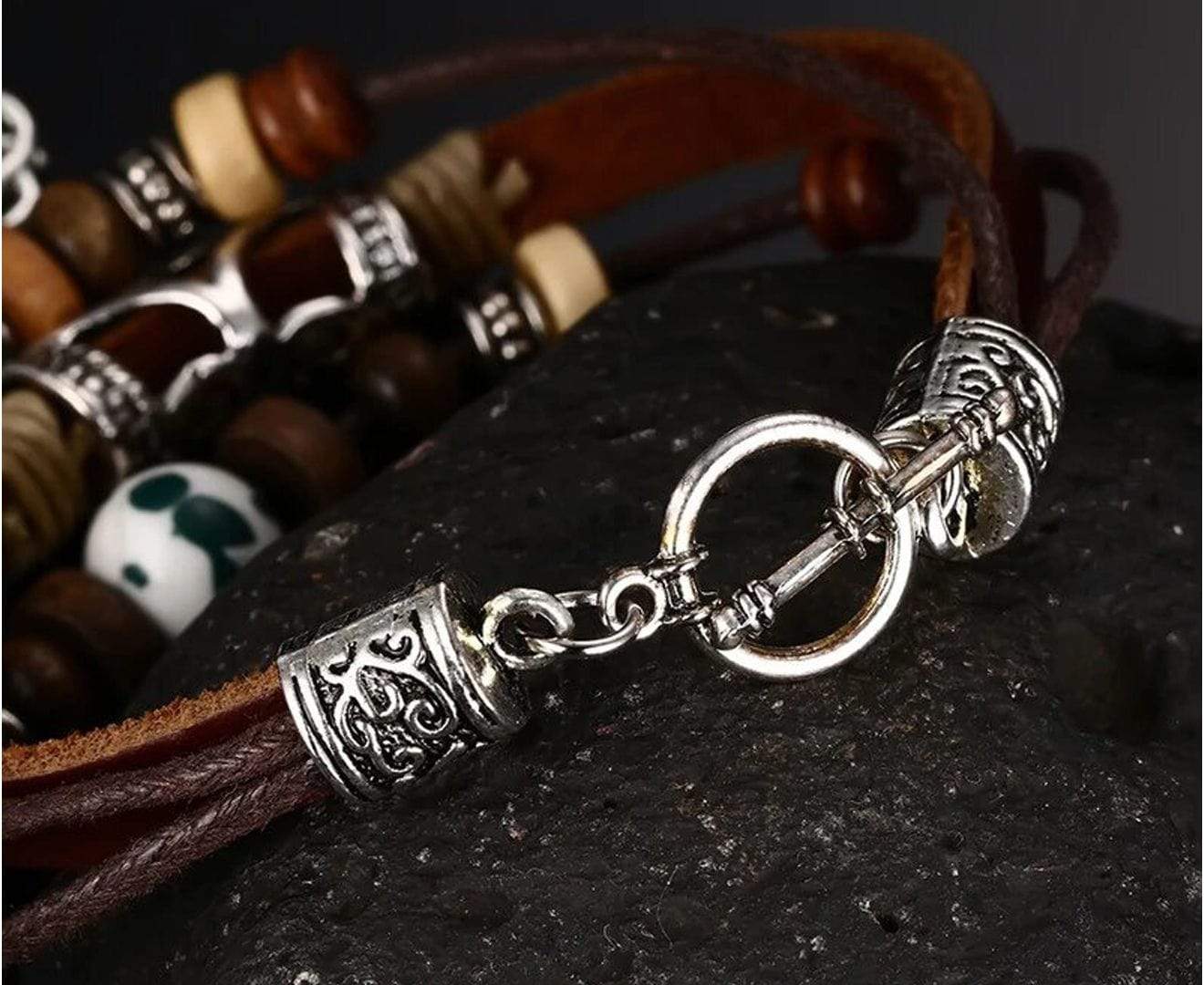 Vintage Genuine Leather Bracelet for Men and Women