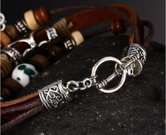 Vintage Genuine Leather Bracelet for Men and Women