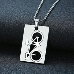 Bicycle Pendant Necklace for Men