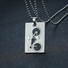 Bicycle Pendant Necklace for Men