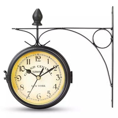 Wall Mount Double Sided Station Clock