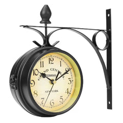 Wall Mount Double Sided Station Clock