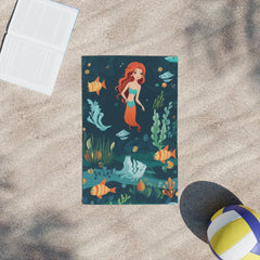 Mermaid Undersea Beach Towel