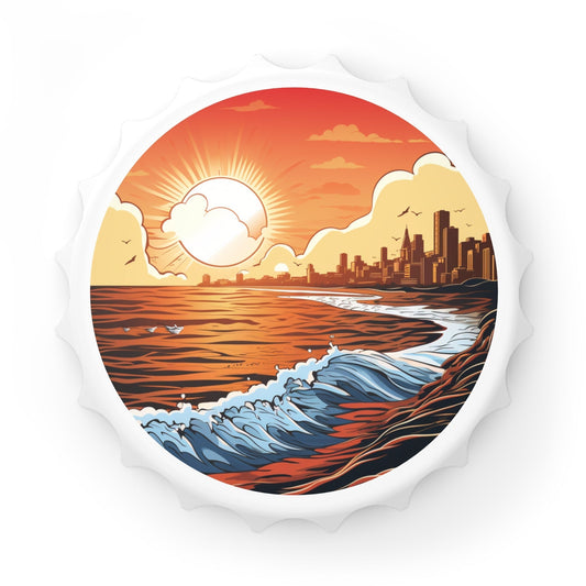 Surfers Paradise Art Bottle Opener