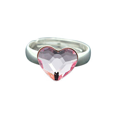 Silver Heart Rosaline Ring