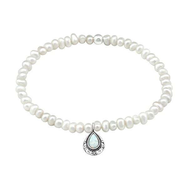 Fresh Water Pearl and Silver Bracelet