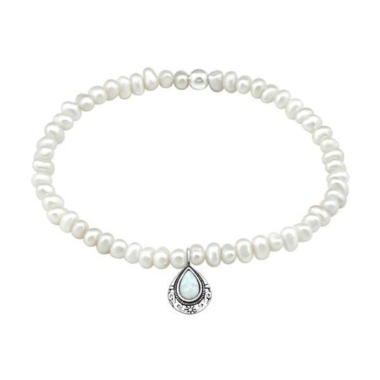 Fresh Water Pearl and Silver Bracelet