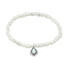 Fresh Water Pearl and Silver Bracelet