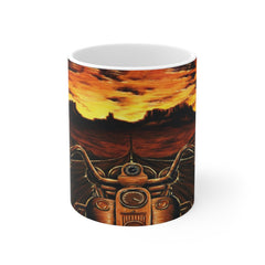 Vintage Art Motorcycle Mug