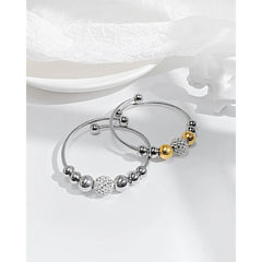 Steel Wire and Beads Bangle